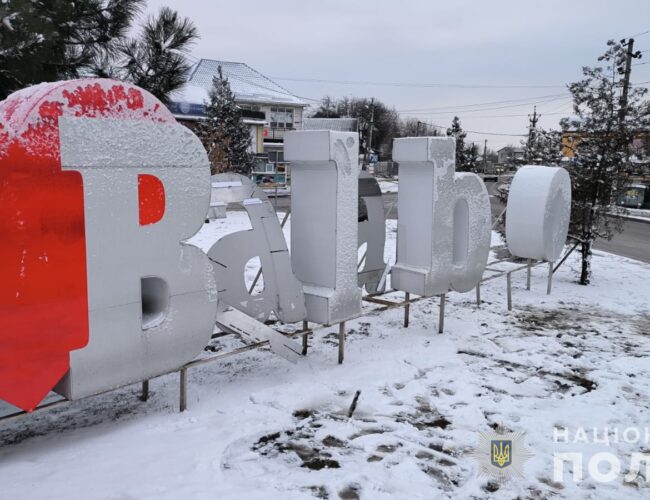 Под Запорожьем женщину, которая повредила инсталляцию, забрали медики (ФОТО)