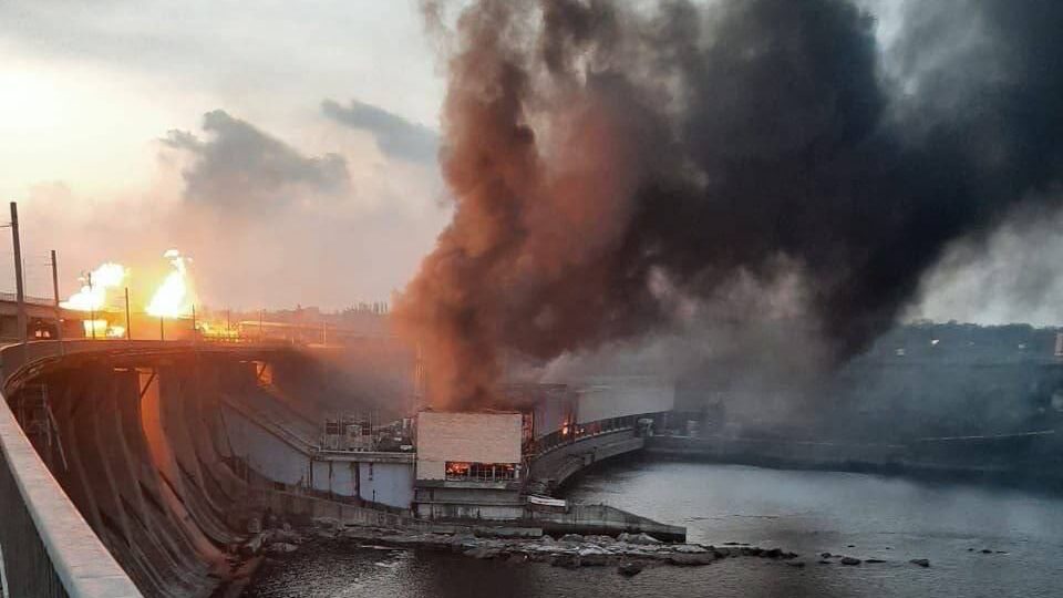 Обстріл ГЕС у Запоріжжі 22 березня