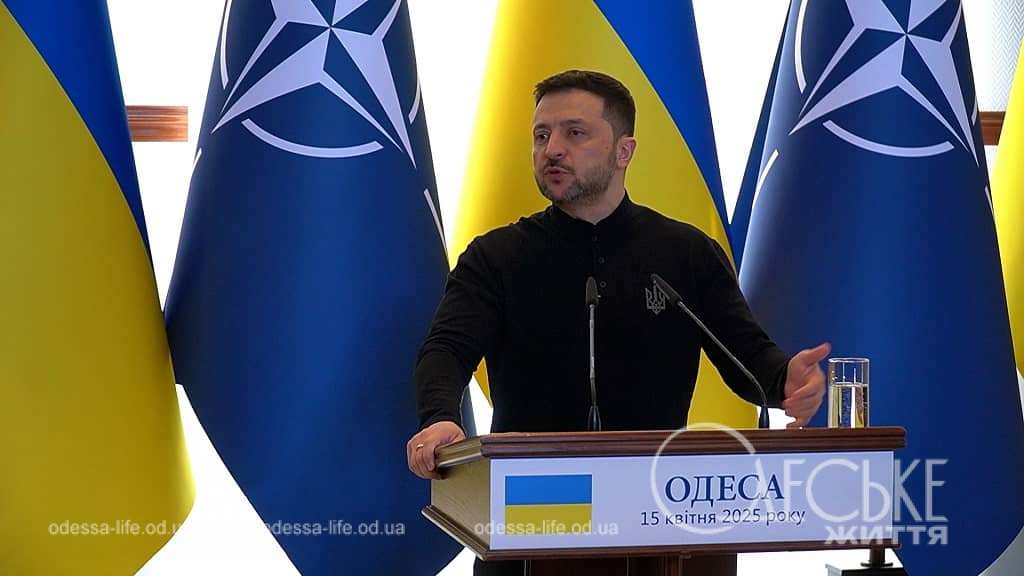 Зеленский в Одессе, 15 апреля 2024